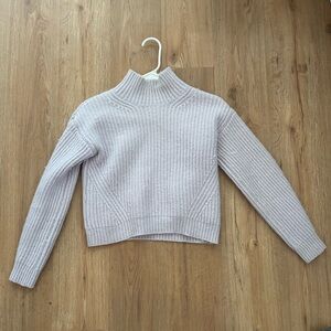 NAADAM Women's Ribbed Turtleneck Sweater - Light pink